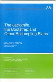 Tapa de The Jackknife, the Bootstrap, and Other Resampling Plans (CBMS-NSF Regional Conference Series in Applied Mathematics)