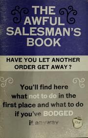 Tapa de The awful salesman's book