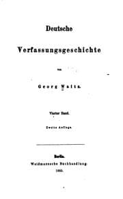 Tapa de Deutsche Verfassungegeschichte