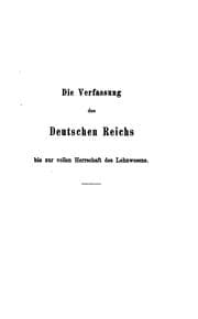 Tapa de Deutsche verfassungegeschichte