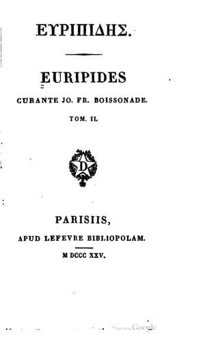 Tapa de Euripides