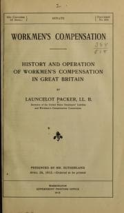 Tapa de Workmen's compensation