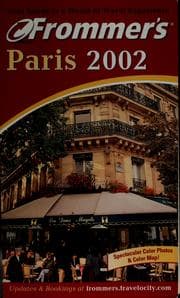 Tapa de Frommer's Paris, 2002