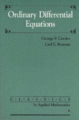 Tapa de Ordinary Differential Equations (Classics in Applied Mathematics)