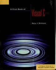 Tapa de A first book of Visual C++