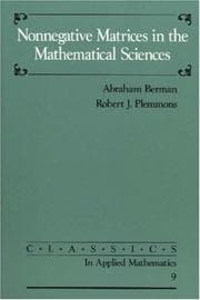 Tapa de Nonnegative matrices in the mathematical sciences
