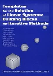 Tapa de Templates for the solution of linear systems
