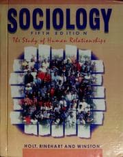Tapa de Sociology