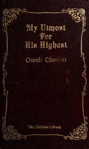 Tapa de My utmost for His Highest