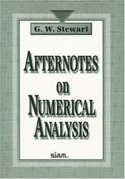 Tapa de Afternotes on numerical analysis