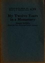 Tapa de My twelve years in a monastery