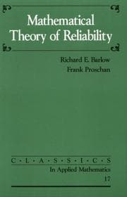 Tapa de Mathematical theory of reliability