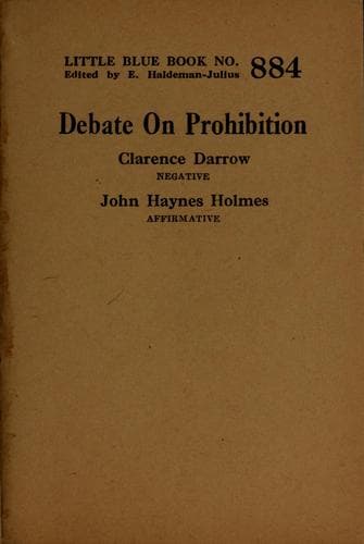 Tapa de Debate on prohibition