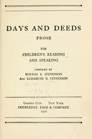 Tapa de Days and deeds