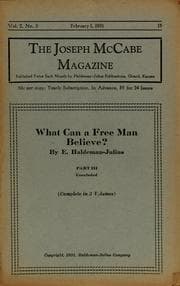Tapa de What can a free man believe?