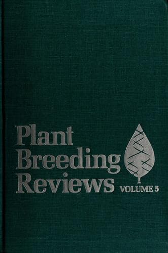 Tapa de Plant breeding reviews