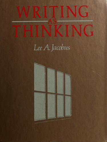 Tapa de Writing as thinking