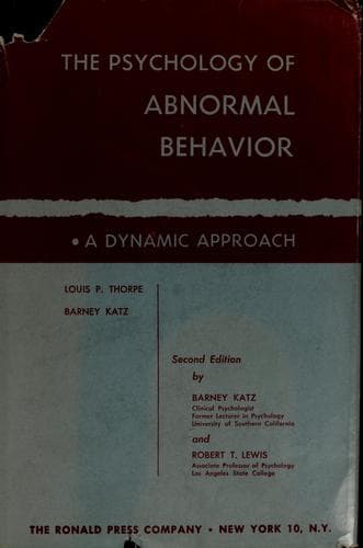 Tapa de Studies in behavior pathology