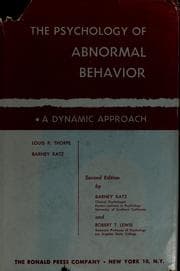 Tapa de Studies in behavior pathology