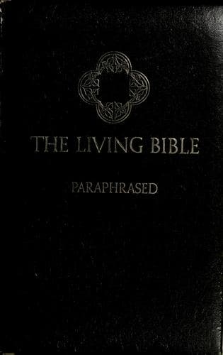 Tapa de The living Bible