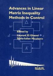Tapa de Advances in Linear Matrix Inequality Methods in Control (Advances in Design and Control)