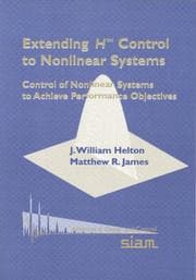 Tapa de Extending H [superscript infinity symbol] control to nonlinear systems
