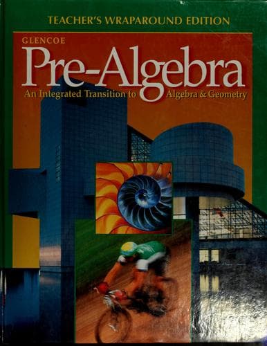 Tapa de Glencoe pre-algebra