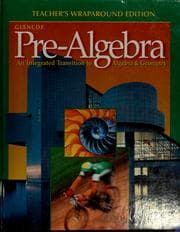 Tapa de Glencoe pre-algebra