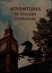 Tapa de Adventures in English literature