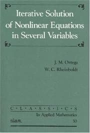 Tapa de Iterative solution of nonlinear equations in several variables