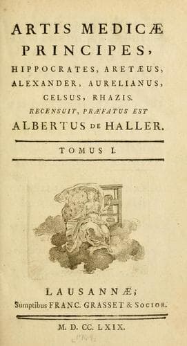 Tapa de Artis medicae principes