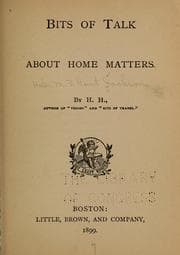 Tapa de Bits of talk about home matters