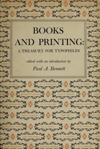 Tapa de Books and printing