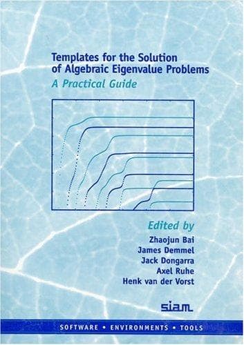 Tapa de Templates for the solution of algebraic eigenvalue problems