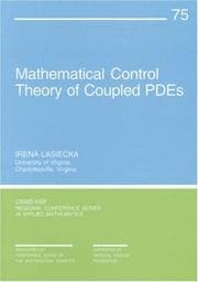 Tapa de Mathematical Control Theory of Coupled Systems of Partial Differential Equations (CBMS-NSF Regional Conference Series in Applied Mathematics)
