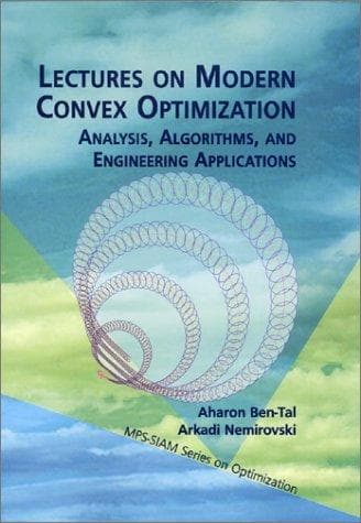 Tapa de Lectures on modern convex optimization