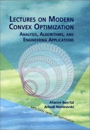 Tapa de Lectures on modern convex optimization