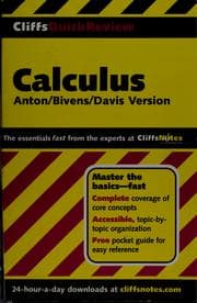 Tapa de CliffsQuickReview calculus