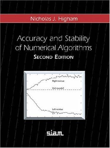 Tapa de Accuracy and stability of numerical algorithms