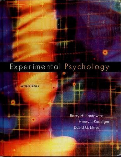 Tapa de Experimental psychology