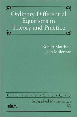 Tapa de Ordinary differential equations in theory and practice