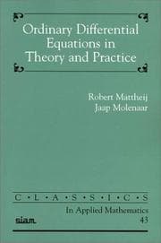 Tapa de Ordinary differential equations in theory and practice