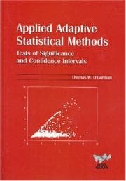 Tapa de Applied adaptive statistical methods