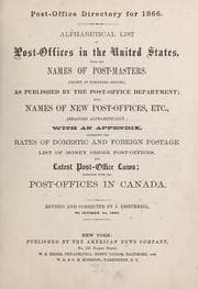 Tapa de Post-office directory for 1866
