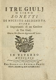 Tapa de I tre giulj