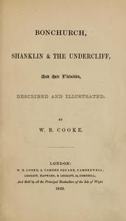 Tapa de Bonchurch, Shanklin & the Undercliff, and their vicinities