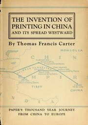 Tapa de The invention of printing in China and its spread westward