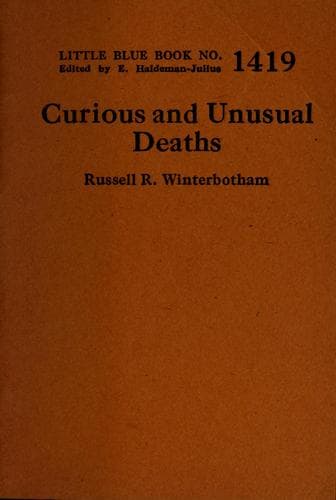 Tapa de Curious and unusual deaths