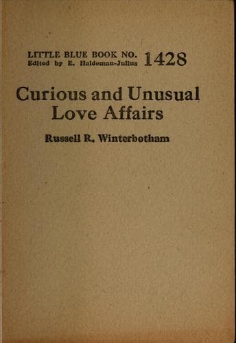 Tapa de Curious and unusual love affairs