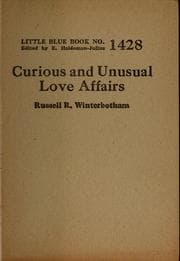 Tapa de Curious and unusual love affairs
